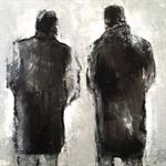 Looking Forward, Mischtechnik auf Leinwand, 30 x 30 cm