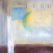 Moonsstruck, Mischtechnik auf MDF-Platte, 70 x 70 cm