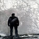 Thinking Life Over, Mischtechnik auf Fotokarton, 10 x 20 cm